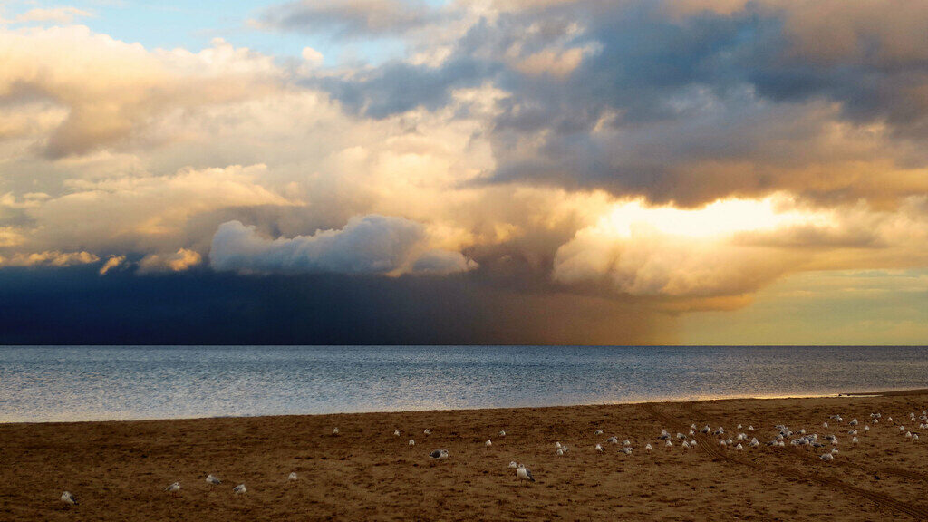 A sun-and-cloud beach — most days at My Khe are ordinary ones
